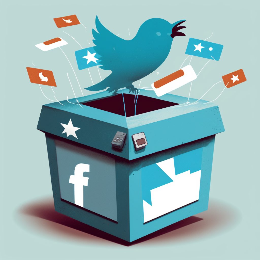 Elections on a Secure Social Media Platform