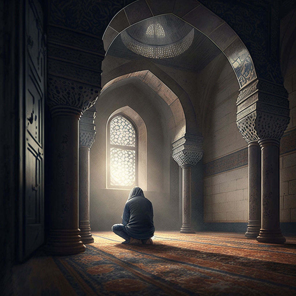 Praying in a mosque